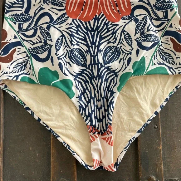 Carolina K for Free People Printed Hugh Waist Bikini XS - Picture 4 of 9